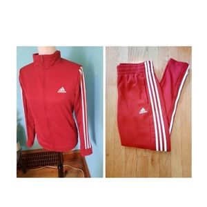 Adidas Track Suit | Two Piece | Red
